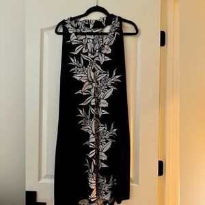 Tommy Bahama Black & White Floral Sleeveless Dress – Size L
